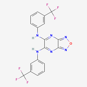 N,N'-bis[3-(trifluoromethyl)phenyl][1,2,5]oxadiazolo[3,4-b]pyrazine-5,6-diamine