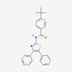 4-tert-butyl-N-(4,5-diphenyl-1,3-thiazol-2-yl)benzamide