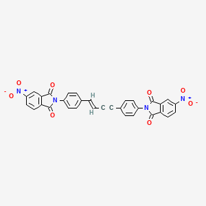 2,2'-[(1E)-but-1-en-3-yne-1,4-diyldibenzene-4,1-diyl]bis(5-nitro-1H-isoindole-1,3(2H)-dione)