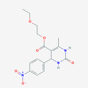 2-Ethoxyethyl 6-methyl-4-(4-nitrophenyl)-2-oxo-1,2,3,4-tetrahydropyrimidine-5-carboxylate