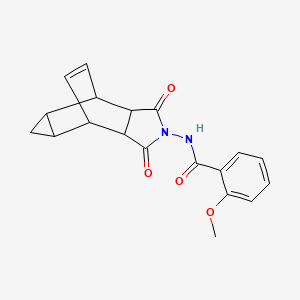 N-(1,3-dioxooctahydro-4,6-ethenocyclopropa[f]isoindol-2(1H)-yl)-2-methoxybenzamide