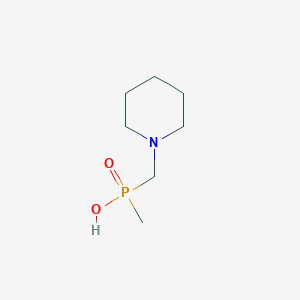 molecular formula C7H16NO2P B11107017 Methyl(piperidin-1-ylmethyl)phosphinic acid 