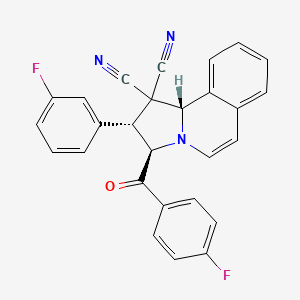 (2R,3R,10bS)-2-(3-fluorophenyl)-3-[(4-fluorophenyl)carbonyl]-2,3-dihydropyrrolo[2,1-a]isoquinoline-1,1(10bH)-dicarbonitrile