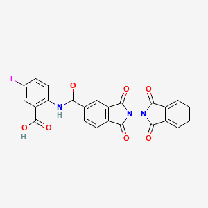 5-Iodo-2-{[(1,1',3,3'-tetraoxo-1,1',3,3'-tetrahydro-2,2'-biisoindol-5-yl)carbonyl]amino}benzoic acid