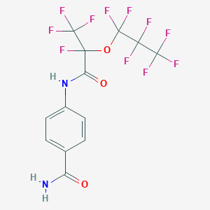 4-{[2,3,3,3-Tetrafluoro-2-(heptafluoropropoxy)propanoyl]amino}benzamide