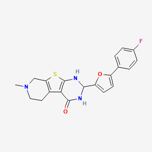 5-[5-(4-fluorophenyl)furan-2-yl]-11-methyl-8-thia-4,6,11-triazatricyclo[7.4.0.02,7]trideca-1(9),2(7)-dien-3-one