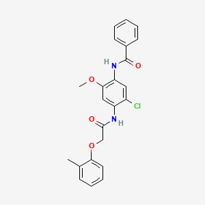 N-(5-chloro-2-methoxy-4-{[(2-methylphenoxy)acetyl]amino}phenyl)benzamide