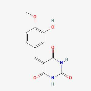 5-(3-hydroxy-4-methoxybenzylidene)pyrimidine-2,4,6(1H,3H,5H)-trione