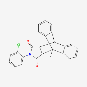 17-(2-Chlorophenyl)-1-methyl-17-azapentacyclo[6.6.5.0~2,7~.0~9,14~.0~15,19~]nonadeca-2,4,6,9,11,13-hexaene-16,18-dione (non-preferred name)