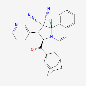 (2R,3R,10BS)-3-(1-Adamantylcarbonyl)-1-cyano-2-(3-pyridyl)-2,3-dihydropyrrolo[2,1-A]isoquinolin-1(10BH)-YL cyanide