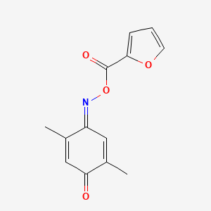 (4E)-4-{[(furan-2-ylcarbonyl)oxy]imino}-2,5-dimethylcyclohexa-2,5-dien-1-one