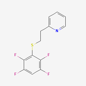 2-{2-[(2,3,5,6-Tetrafluorophenyl)sulfanyl]ethyl}pyridine