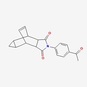 2-(4-acetylphenyl)hexahydro-4,6-ethenocyclopropa[f]isoindole-1,3(2H,3aH)-dione