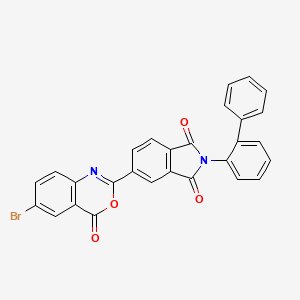 2-(biphenyl-2-yl)-5-(6-bromo-4-oxo-4H-3,1-benzoxazin-2-yl)-1H-isoindole-1,3(2H)-dione