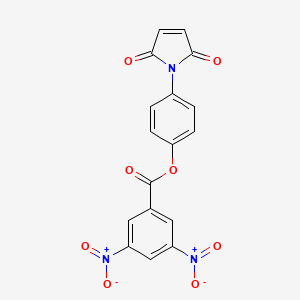 molecular formula C17H9N3O8 B11107253 4-(2,5-dioxo-2,5-dihydro-1H-pyrrol-1-yl)phenyl 3,5-dinitrobenzoate 