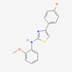 4-(4-bromophenyl)-N-(2-methoxyphenyl)-1,3-thiazol-2-amine