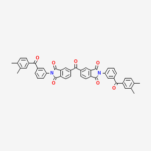 molecular formula C47H32N2O7 B11107287 5,5'-carbonylbis[2-{3-[(3,4-dimethylphenyl)carbonyl]phenyl}-1H-isoindole-1,3(2H)-dione] 