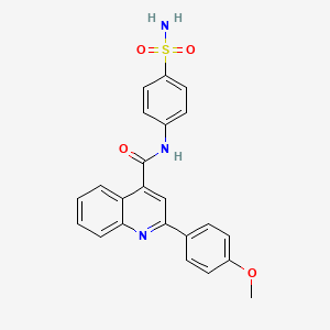 2-(4-methoxyphenyl)-N-(4-sulfamoylphenyl)quinoline-4-carboxamide