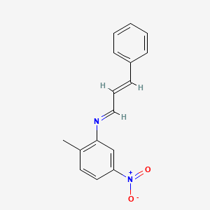 2-methyl-5-nitro-N-[(1E,2E)-3-phenylprop-2-en-1-ylidene]aniline