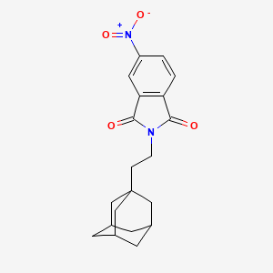 molecular formula C20H22N2O4 B11107369 2-[2-(1-adamantyl)ethyl]-5-nitro-1H-isoindole-1,3(2H)-dione CAS No. 313277-54-2