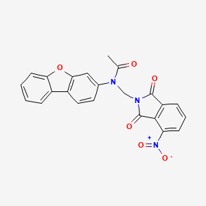 N-(dibenzo[b,d]furan-3-yl)-N-[(4-nitro-1,3-dioxo-1,3-dihydro-2H-isoindol-2-yl)methyl]acetamide