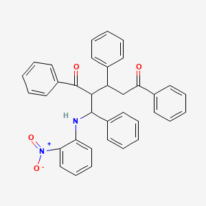 2-{[(2-Nitrophenyl)amino](phenyl)methyl}-1,3,5-triphenylpentane-1,5-dione