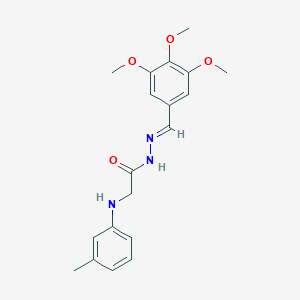 2-[(3-Methylphenyl)amino]-N'-[(E)-(3,4,5-trimethoxyphenyl)methylene]acetohydrazide