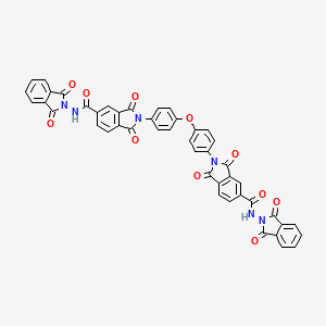 N-(1,3-Dioxoisoindol-2-YL)-2-[4-(4-{5-[(1,3-dioxoisoindol-2-YL)carbamoyl]-1,3-dioxoisoindol-2-YL}phenoxy)phenyl]-1,3-dioxoisoindole-5-carboxamide