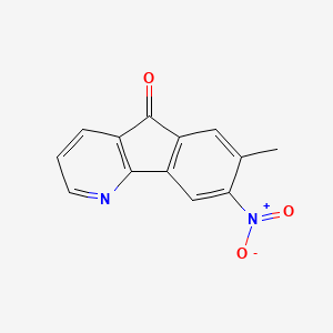 5H-Indeno[1,2-b]pyridin-5-one, 7-methyl-8-nitro-