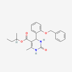 Butan-2-yl 4-[2-(benzyloxy)phenyl]-6-methyl-2-oxo-1,2,3,4-tetrahydropyrimidine-5-carboxylate