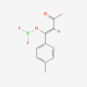 molecular formula C11H11BF2O2 B11107659 But-3-en-2-one, 4-difluoroboryloxy-4-(4-methylphenyl)- 