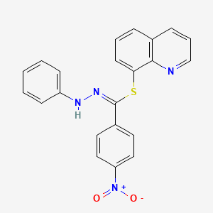 quinolin-8-yl 4-nitro-N-phenylbenzenecarbohydrazonothioate