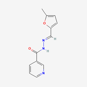 molecular formula C12H11N3O2 B11107745 N'-[(E)-(5-methylfuran-2-yl)methylidene]pyridine-3-carbohydrazide 