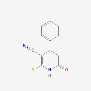 2-(Methylthio)-6-oxo-4-(p-tolyl)-1,4,5,6-tetrahydropyridine-3-carbonitrile