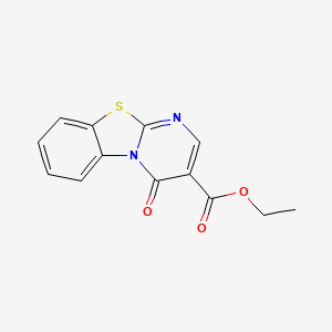 molecular formula C13H10N2O3S B11107803 ethyl 4-oxo-4H-pyrimido[2,1-b][1,3]benzothiazole-3-carboxylate 