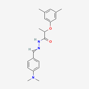 molecular formula C20H25N3O2 B11107809 N'-[4-(dimethylamino)benzylidene]-2-(3,5-dimethylphenoxy)propanehydrazide 