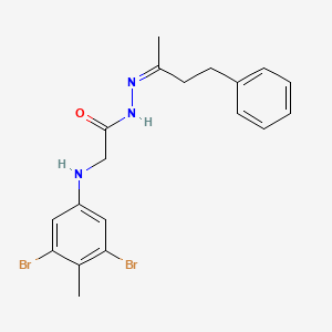 2-[(3,5-Dibromo-4-methylphenyl)amino]-N'-[(2Z)-4-phenylbutan-2-ylidene]acetohydrazide