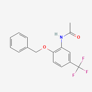 N-[2-(benzyloxy)-5-(trifluoromethyl)phenyl]acetamide