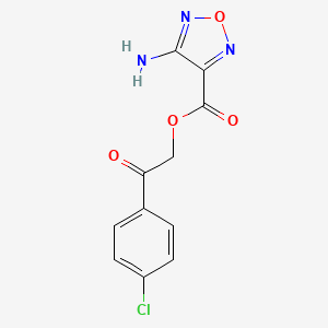 2-(4-Chlorophenyl)-2-oxoethyl 4-amino-1,2,5-oxadiazole-3-carboxylate