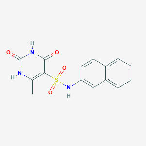 6-methyl-N-(naphthalen-2-yl)-2,4-dioxo-1,2,3,4-tetrahydropyrimidine-5-sulfonamide