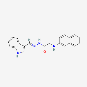 N'-[(E)-(1H-Indol-3-YL)methylidene]-2-[(naphthalen-2-YL)amino]acetohydrazide