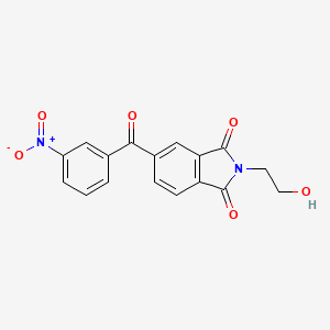 molecular formula C17H12N2O6 B11107914 2-(2-hydroxyethyl)-5-[(3-nitrophenyl)carbonyl]-1H-isoindole-1,3(2H)-dione 