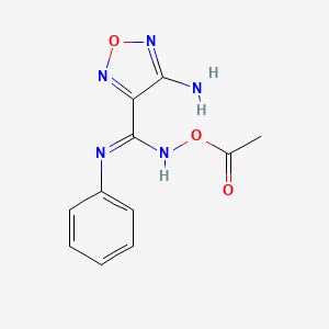 N'-(Acetyloxy)-4-amino-N-phenyl-1,2,5-oxadiazole-3-carboximidamide