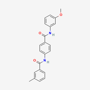 N-{4-[(3-methoxyphenyl)carbamoyl]phenyl}-3-methylbenzamide