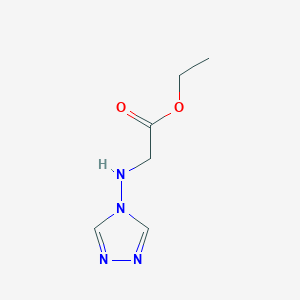 molecular formula C6H10N4O2 B11107995 Ethyl 2-((4H-1,2,4-triazol-4-yl)amino)acetate 