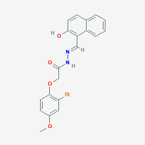 2-(2-bromo-4-methoxyphenoxy)-N'-[(E)-(2-hydroxynaphthalen-1-yl)methylidene]acetohydrazide