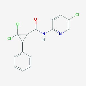 2,2-dichloro-N-(5-chloropyridin-2-yl)-3-phenylcyclopropanecarboxamide