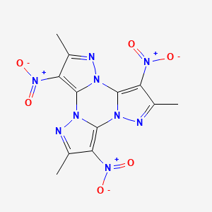 4,9,14-trimethyl-3,8,13-trinitro-1,5,6,10,11,15-hexazatetracyclo[10.3.0.02,6.07,11]pentadeca-2,4,7,9,12,14-hexaene