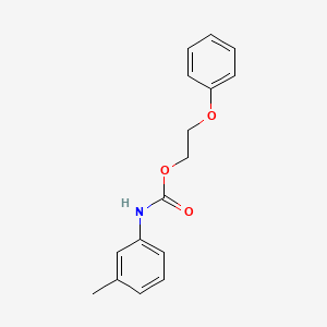 molecular formula C16H17NO3 B11108049 2-Phenoxyethyl (3-methylphenyl)carbamate CAS No. 62643-98-5