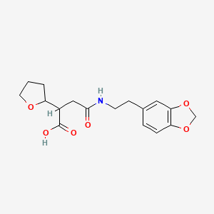 N-(2-Benzo[1,3]dioxol-5-yl-ethyl)-2-(tetrahydro-furan-2-yl)-succinamic acid